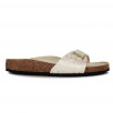 mule femme simple boucle beige dore Birkenstock Madrid