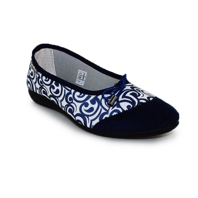 chaussons ballerine bleue femme semelflex Zara