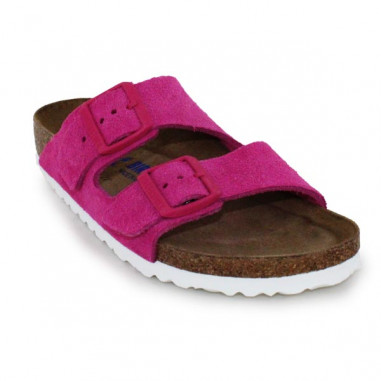 mules deux brides rose Birkenstock Arizona SFB VL