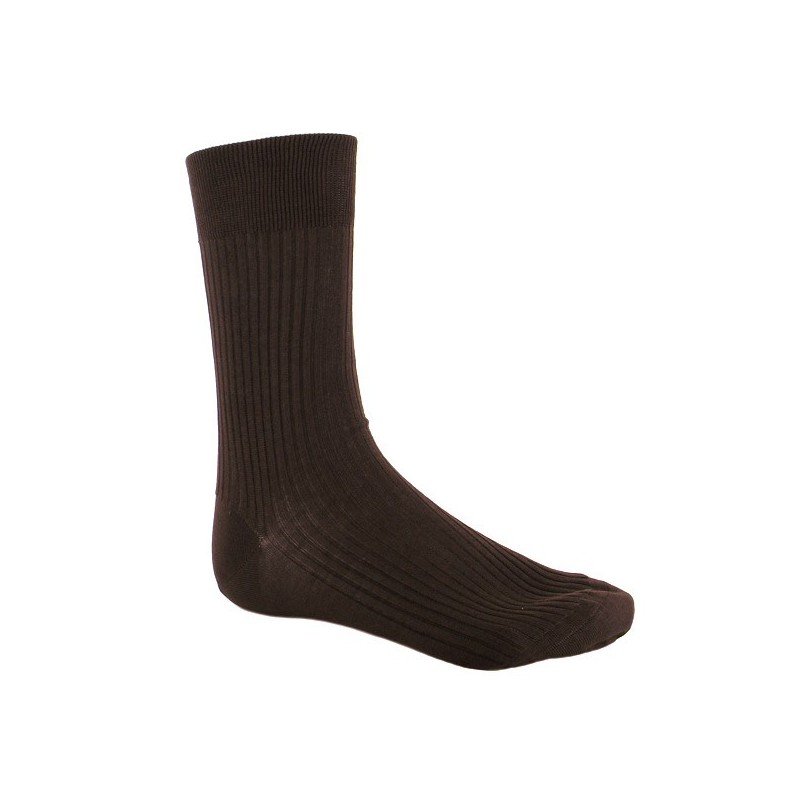 Chaussettes hautes fil d'Ecosse, Chaussettes homme gris