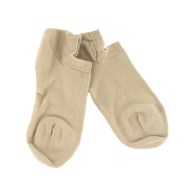 Socquettes femme Light en fil d'Ecosse et polyamide - Beige | Doré Doré