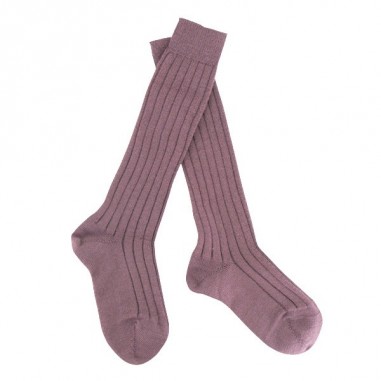 chaussettes hautes enfant laine et coton